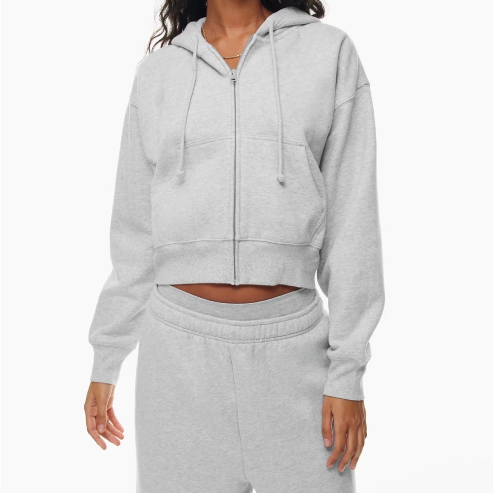 TNA Boxy Boyfriend Fleece Zip-Up